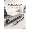 Çevirici Dönüştürücü Adaptör Macbook 3 In 1 Type-C To Hdmı USB 3.0