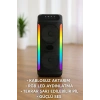 Çift 4 inç Hoparlörlü RGB Işıklı Bluetooth Ses Sistemi