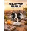 Çift Başlıklı Masa ve Duvara Monte Edilebilir Vantilatör