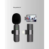 Çift Mikrofonlu Kablosuz Kayıt Seti iPhone Uyumlu Mini Mikrofon
