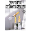 Çift Taraflı Elektrik Kontrol Kalemi Şeffaf Tornavida