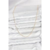 CM 14K Gold Renk Ataç Zincir Model 60 cm Kadın Kolye 5886