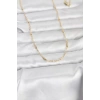 CM 14K Gold Renk Bar Zincir Model 60 cm Kadın Kolye - TJ-BKO10973