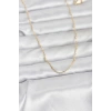 CM 14K Gold Renk Burgu Model 60 cm Kadın Kolye 5886