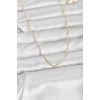 CM 14K Gold Renk Burgu Model 60 cm Kadın Kolye - TJ-BKO10950