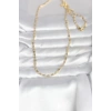 CM 14K Gold Renk Çizgi Lazer Model 60 cm Kadın Kolye 5886