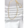 CM 14K Gold Renk Çizgi Lazer Model 60 cm Kadın Kolye - TJ-BKO10982