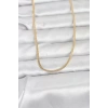 CM 14K Gold Renk Dolgun Zincir Model 60 cm Kadın Kolye - TJ-BKO10954
