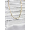 CM 14K Gold Renk Ezme Zincir 60 cm Kadın Kolye 5886