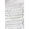 CM 14K Gold Renk Ezme Zincir Model 60 cm Kadın Kolye 5886