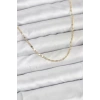 CM 14K Gold Renk Ezme Zincir Model 60 cm Kadın Kolye - TJ-BKO10933