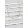 CM 14K Gold Renk Gemici Zincir Model 60 cm Kadın Kolye - TJ-BKO10947