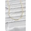 CM 14K Gold Renk Gemici Zincir Model 60 cm Kadın Kolye - TJ-BKO10968