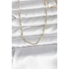 CM 14K Gold Renk İnce Ataç Zincir Model 60 cm Kadın Kolye 5886