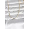 CM 14K Gold Renk İnce Ataç Zincir Model 60 cm Kadın Kolye - TJ-BKO10983