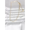 CM 14K Gold Renk İnce Ataç Zincir Model 60 cm Kadın Kolye - TJ-BKO10983