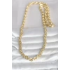 CM 14K Gold Renk Kalın Burgu Zincirli Model 60 cm Kadın Kolye - TJ-BKO10997