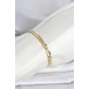 CM 14K Gold Renk Kalın Zincir Model Kadın Bileklik 5886