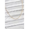 CM 14K Gold Renk Kalp Zincirli Kadın Kolye - TJ-BKO10924