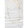 CM 14K Gold Renk Kare Zincirli Model 60 cm Kadın Kolye 5886