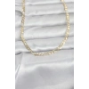 CM 14K Gold Renk Kuşgözü Zincir Model 60 cm Kadın Kolye 5886