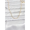 CM 14K Gold Renk Lazer Puntalı Model 60 cm Kadın Kolye 5886