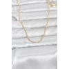 CM 14K Gold Renk Lazer Puntalı Model 60 cm Kadın Kolye - TJ-BKO10961