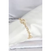 CM 14K Gold Renk Lazerli Halka Model Kadın Bileklik - TJ-BB8300