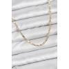CM 14K Gold Renk Lazerli Zincir Model Kadın Kolye - TJ-BKO10923