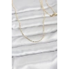 CM 14K Gold Renk Parçalı Topçuk Model 60 cm Kadın Kolye 5886