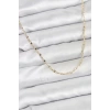 CM 14K Gold Renk Pirinç Gemi Zinciri Model Kadın Kolye - TJ-BKO10918
