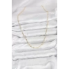 CM 14K Gold Renk Pirinç Gemi Zinciri Model Kadın Kolye - TJ-BKO10918