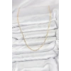 CM 14K Gold Renk Pirinç Lazer Model 60 cm Kadın Kolye 5886