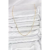 CM 14K Gold Renk Pirinç Lazer Model 60 cm Kadın Kolye - TJ-BKO10927
