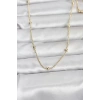 CM 14K Gold Renk Top Zincir 60 cm Kadın Kolye - TJ-BKO10960