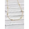 CM 14K Gold Renk Topçuklu Burgu Zincir Model 60 cm Kadın Kolye - TJ-BKO10963