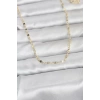 CM 14K Gold Renk Yassı Gemici Zincir Model 60 cm Kadın Kolye - TJ-BKO10967