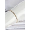 CM 14K Gold Renk Yassı Yılan Zincir Model Kadın Bileklik 5886