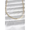 CM 14K Gold Renk Yassı Zincir Model 45 cm Kadın Kolye - TJ-BKO11002