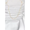 CM 14K Gold Renk Yassı Zincir Model 60 cm Kadın Kolye - TJ-BKO10946