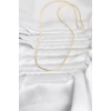 CM 14K Gold Renk Yassı Zincir Model 60 cm Kadın Kolye - TJ-BKO10965