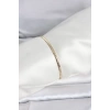 CM 14K Gold Renk Yassı Zincir Model Kadın Bileklik - TJ-BB8291
