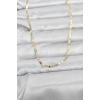 CM 14K Gold Renk Zincir Model 60 cm Kadın Kolye 5886