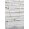 CM 14K Gold Renk Zincir Model 60 cm Kadın Kolye - TJ-BKO10970