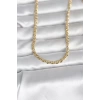 CM 14K Gold Renk Zincir Model 60 cm Kadın Kolye - TJ-BKO10993