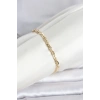 CM 14K Gold Renk Zincir Model Kadın Bileklik 5886
