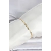 CM 14K Gold Renk Zincirli Model Kadın Bileklik 5886