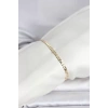 CM 14K Gold Renk Zincirli Model Kadın Bileklik - TJ-BB8294