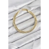 CM Başak Model Gold Renk Pirinç Kadın Bileklik