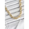 CM Kalın Burgu Model Gold Renk 60 cm Kadın Kolye TJ-BKO11129